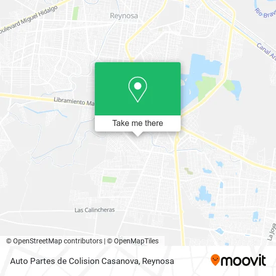 Auto Partes de Colision Casanova map