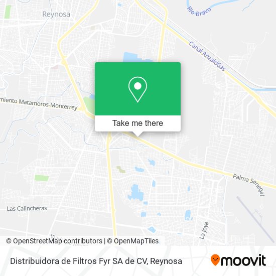 Distribuidora de Filtros Fyr SA de CV map