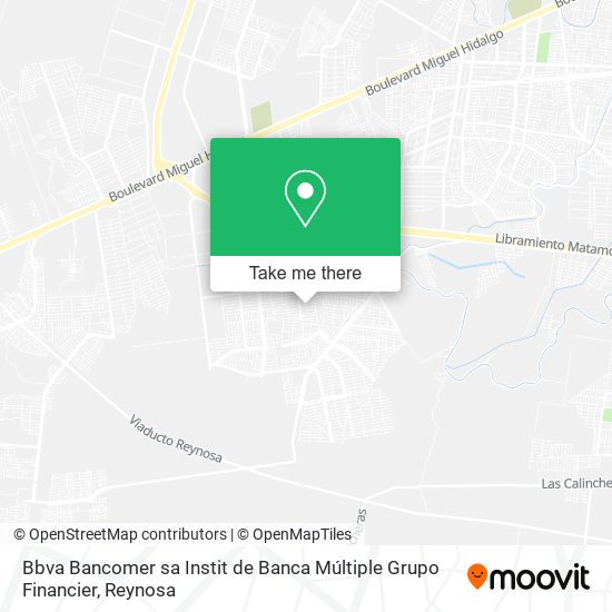 Mapa de Bbva Bancomer sa Instit de Banca Múltiple Grupo Financier