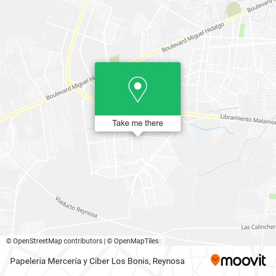 Mapa de Papeleria Mercería y Ciber Los Bonis