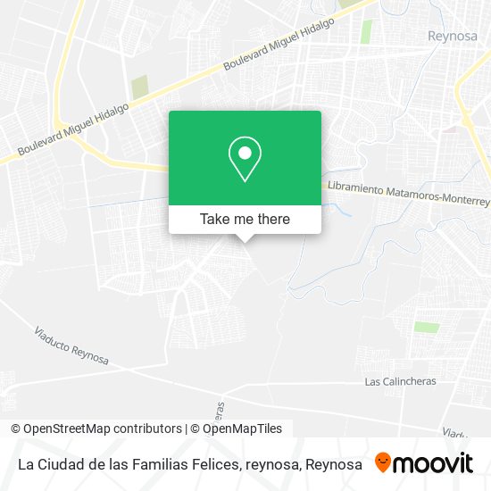 La Ciudad de las Familias Felices, reynosa map
