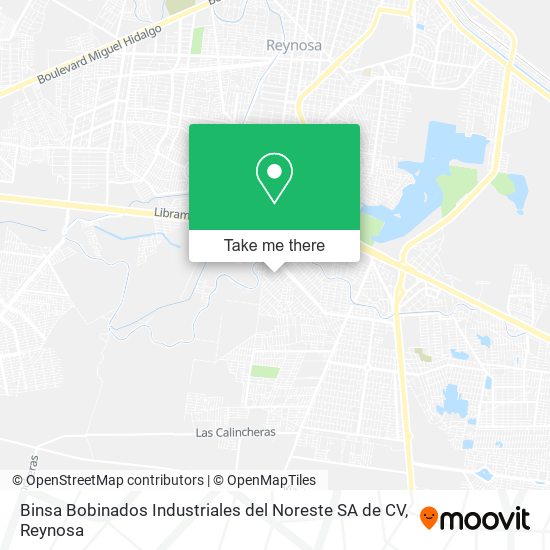 Binsa Bobinados Industriales del Noreste SA de CV map