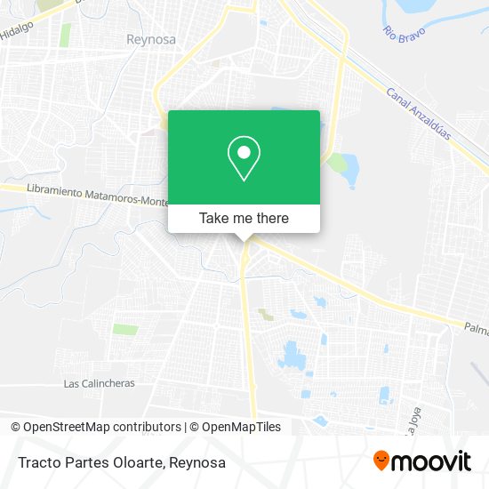 Mapa de Tracto Partes Oloarte