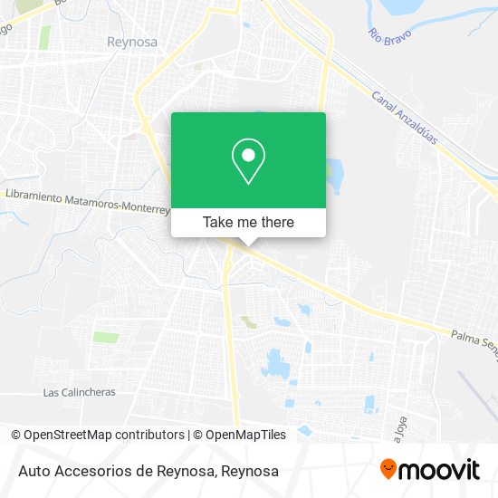 Mapa de Auto Accesorios de Reynosa