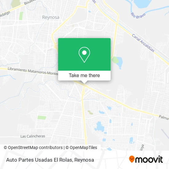 Auto Partes Usadas El Rolas map