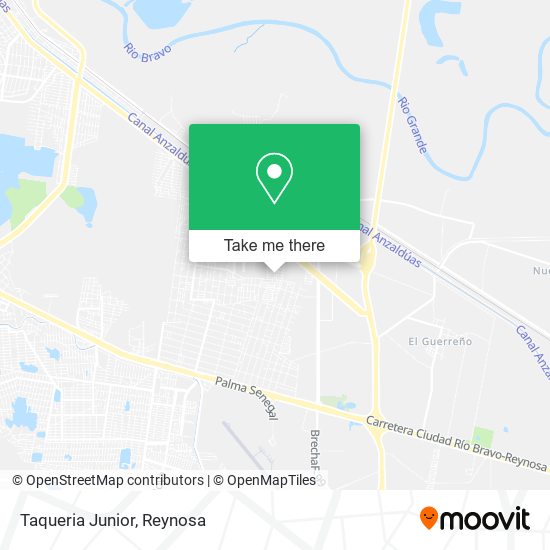 Mapa de Taqueria Junior