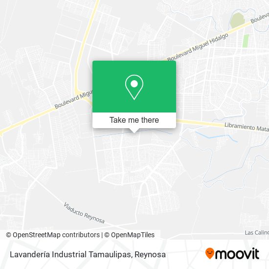 Mapa de Lavandería Industrial Tamaulipas