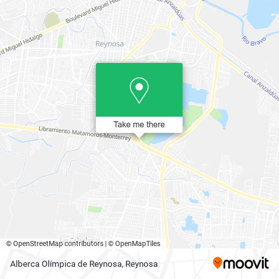 Mapa de Alberca Olímpica de Reynosa