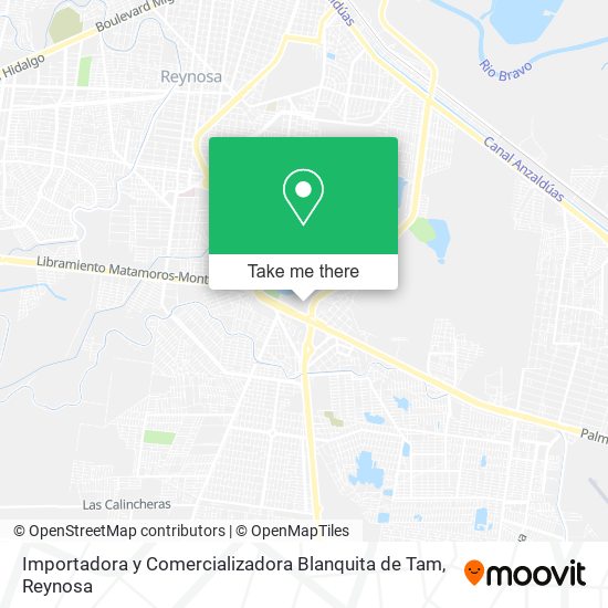 Mapa de Importadora y Comercializadora Blanquita de Tam