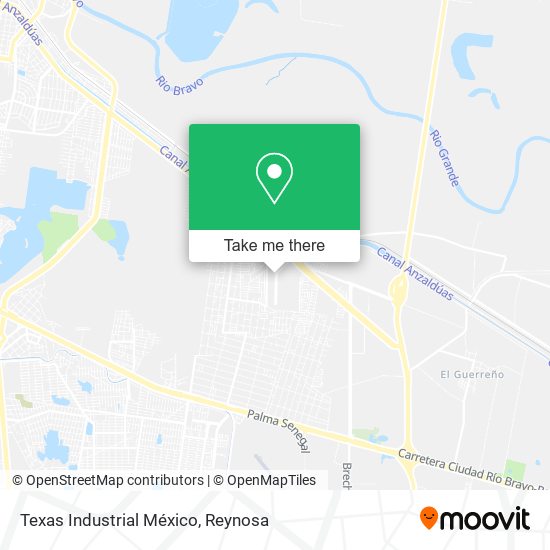 Texas Industrial México map