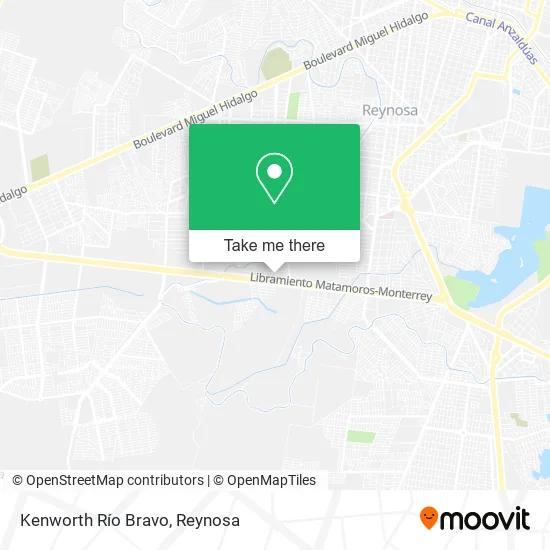 Mapa de Kenworth Río Bravo