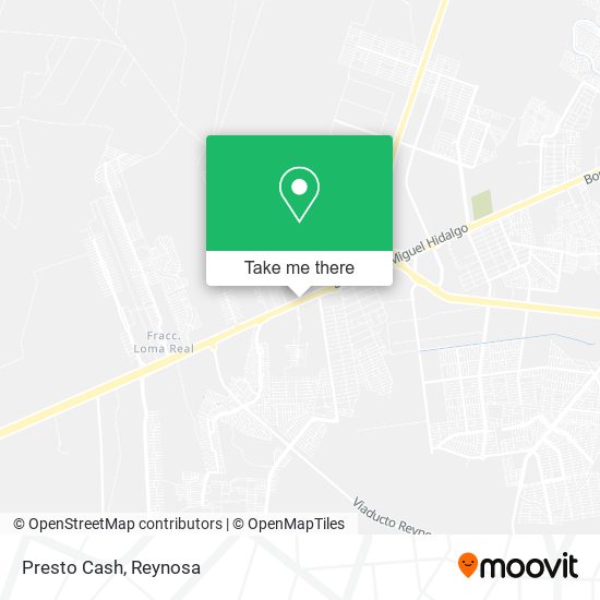 Mapa de Presto Cash
