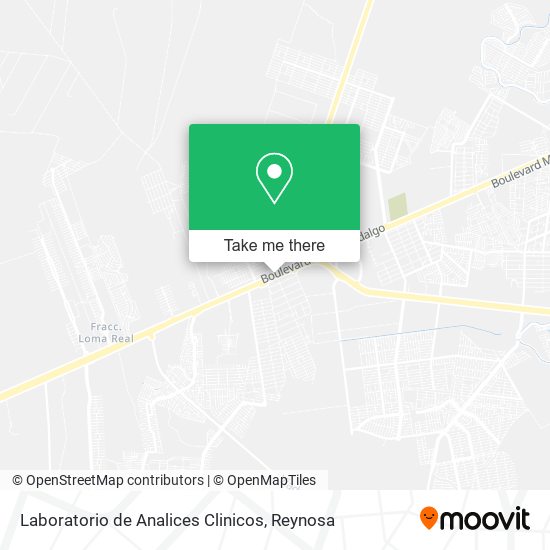 Mapa de Laboratorio de Analices Clinicos