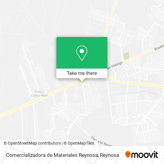 Mapa de Comercializadora de Materiales Reynosa