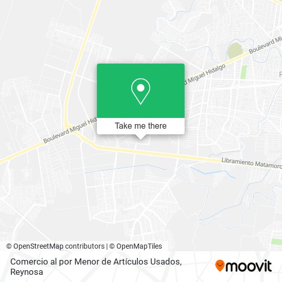Comercio al por Menor de Artículos Usados map