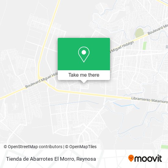 Mapa de Tienda de Abarrotes El Morro