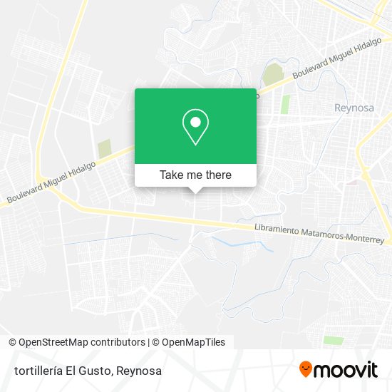 tortillería El Gusto map