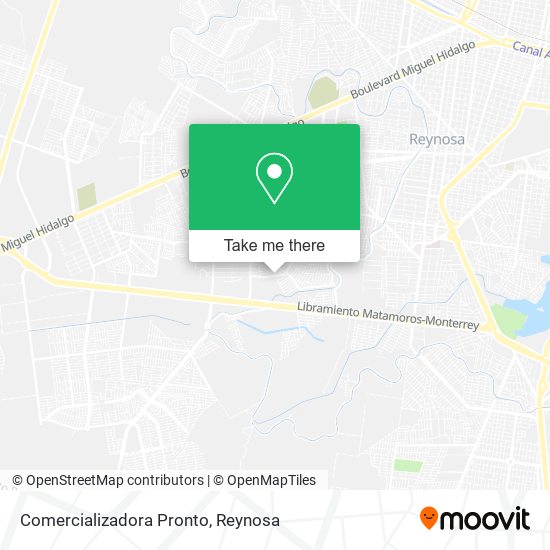 Mapa de Comercializadora Pronto