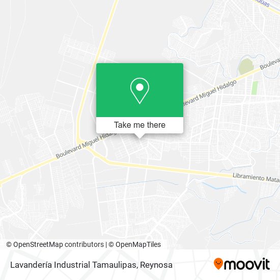 Lavandería Industrial Tamaulipas map