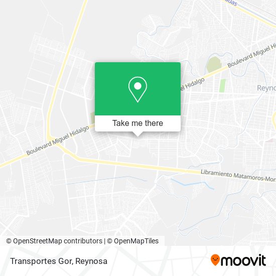 Transportes Gor map