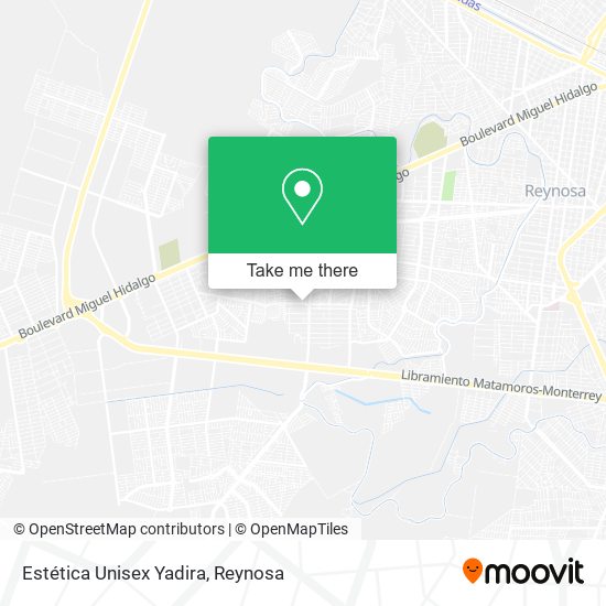 Mapa de Estética Unisex Yadira
