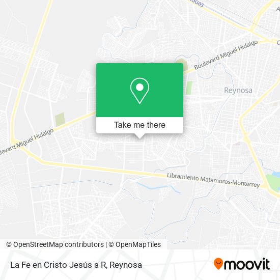La Fe en Cristo Jesús a R map
