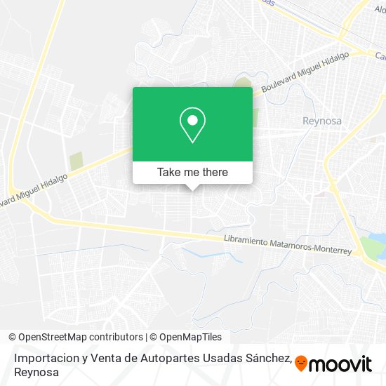 Mapa de Importacion y Venta de Autopartes Usadas Sánchez