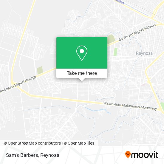 Mapa de Sam's Barbers