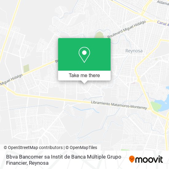 Mapa de Bbva Bancomer sa Instit de Banca Múltiple Grupo Financier