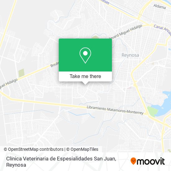 Clínica Veterinaria de Espesialidades San Juan map