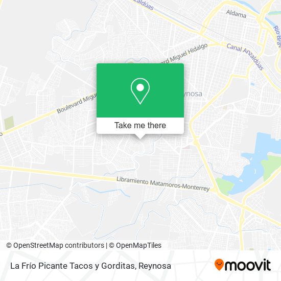 La Frío Picante Tacos y Gorditas map