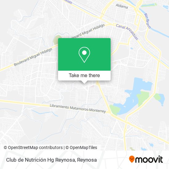 Mapa de Club de Nutrición Hg Reynosa