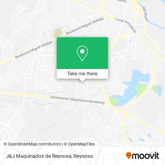 Mapa de J&J Maquinados de Reynosa