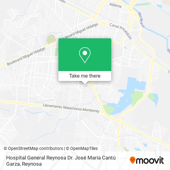 Hospital General Reynosa Dr. José María Cantú Garza map