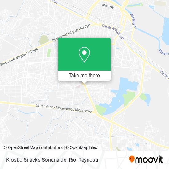 Mapa de Kiosko Snacks Soriana del Rio