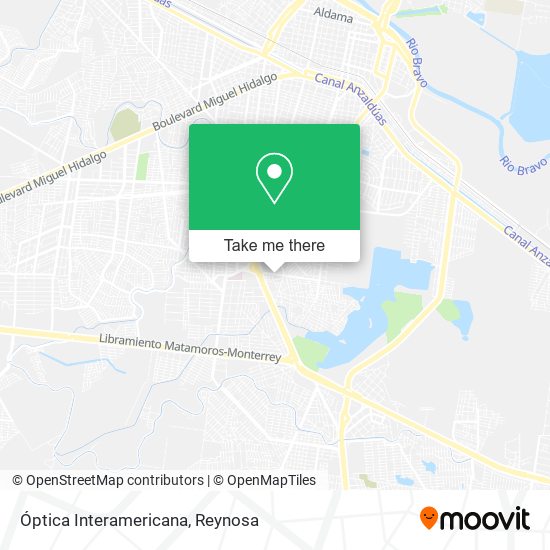 Óptica Interamericana map