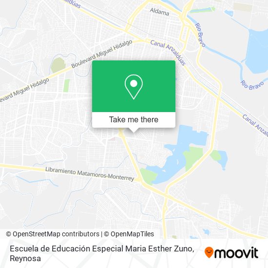 Mapa de Escuela de Educación Especial Maria Esther Zuno