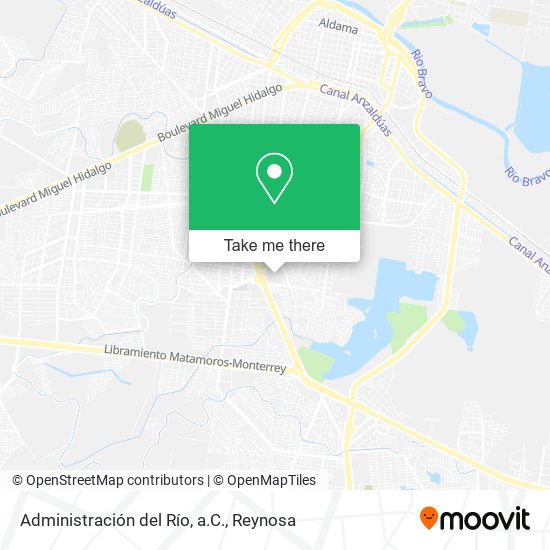 Administración del Río, a.C. map