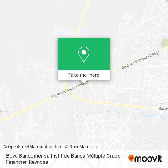 Bbva Bancomer sa Instit de Banca Múltiple Grupo Financier map