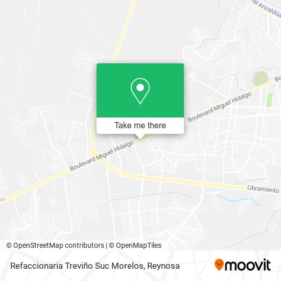Refaccionaria Treviño Suc Morelos map