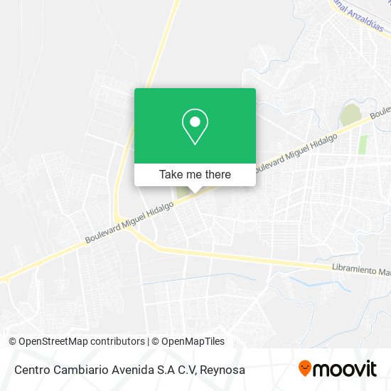 Mapa de Centro Cambiario Avenida S.A C.V