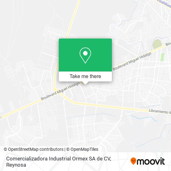 Comercializadora Industrial Ormex SA de CV map
