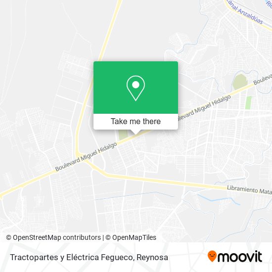 Mapa de Tractopartes y Eléctrica Fegueco