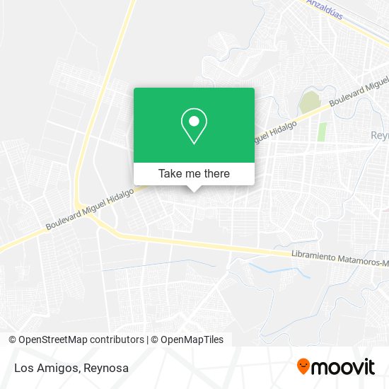 Los Amigos map