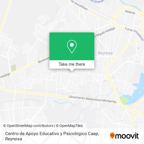 Mapa de Centro de Apoyo Educativo y Psicológico Caep