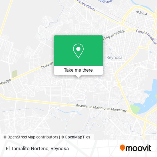 Mapa de El Tamalito Norteño