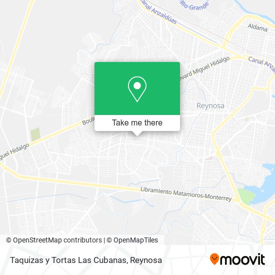 Taquizas y Tortas Las Cubanas map