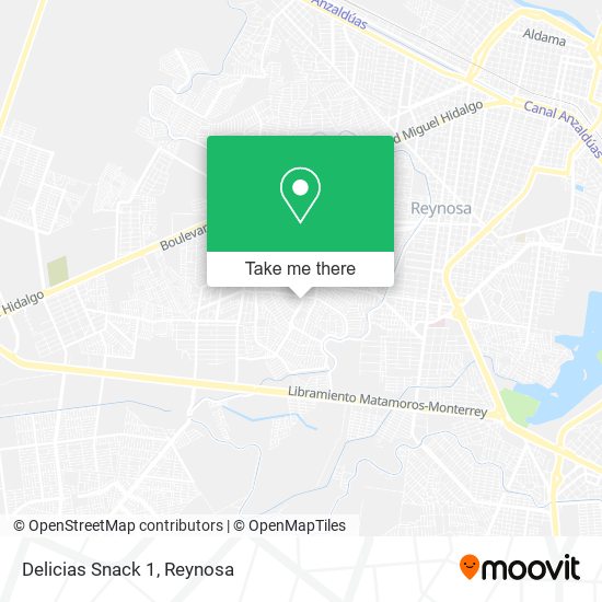 Delicias Snack 1 map