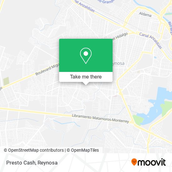 Mapa de Presto Cash