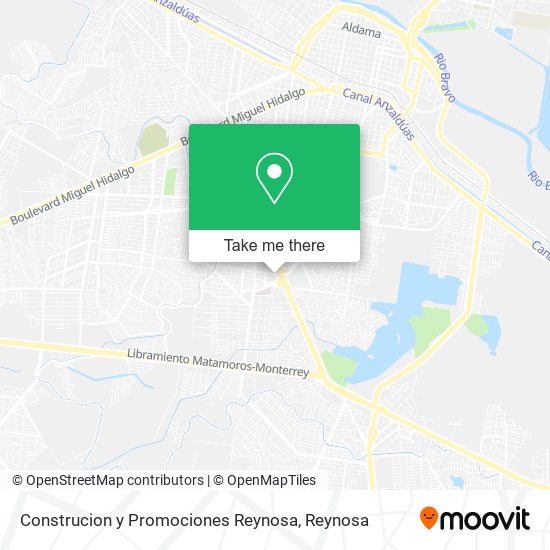 Mapa de Construcion y Promociones Reynosa